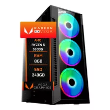 Pc Gamer Cpu Ryzen 5 5600g Vega 7 Ssd 240gb 8gb Ddr4 500w