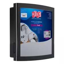 Armario Plastico Herc Tivoli Externo/embutir 33,8x32,2 Preto