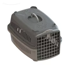 Caixa Transporte Cães E Gatos Verde Pata Forte - N. 3 Cor Cinza