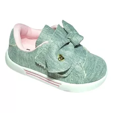 Tênis Infantil Feminino Criança Com Velcro Calce Fácil Bebê.