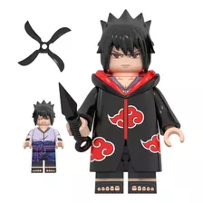 Sasuke Akatsuki - Minifigura - Compatível Com Leg - Naruto