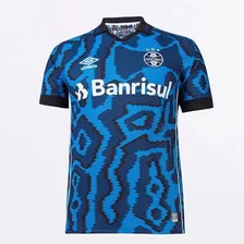 Camisa Grêmio Torcedor Oficial 3 Umbro 2021 2022 Classic 