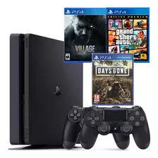 Playstation 4 + 2 Controles + 3 Juegos Físicos