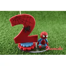 Vela 2 Anos Aniversario Homem Aranha Pronta Entrega 