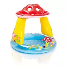 Piscina Inflável Bebês Infantil Cobertura Cogumelo - Intex