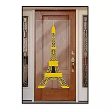 Beistle 54727 Torre Eiffel Puerta Protectora 30 X 5 Oronegro