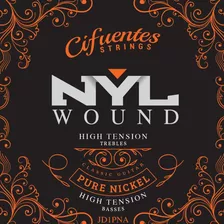 Cuerdas Guitarra Clásica Nyl Wound & Purenickel Jd3 Cifuente