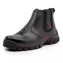 Botina Tratorada Bota Masculina Couro Palmilha Gel Adventure