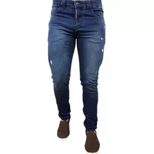 Calça Jeans Elastano Masculina Confortável Slim-skinny 