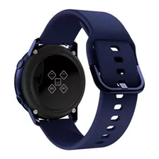 Pulseira Silicone P/ Galaxy Watch Active 2 40mm Azul Escuro