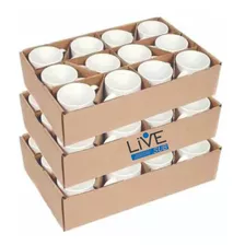 Caneca Branca Live 325ml P/ Sublimacao 36 Un Aaa C/ Resina Cor Branco