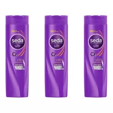 Seda Liso Perfeito Shampoo 325ml (kit C/03)