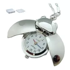 Reloj De Bolsillo Forma De Escarabajo Hermoso Y Poco Comun