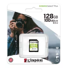 Tarjeta Sd Kingston Canvas Select Plus 128gb Clase 10 U1 100