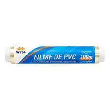 Filme Plástico Filme Pvc Rolo Transparente 28cmx100m 1 Unid 