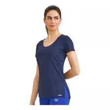 Blusa Feminina Fitness Azul Marinho Caju Brasil