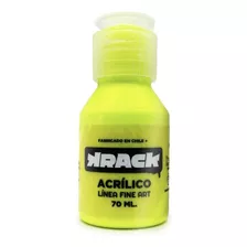 Frasco De Pintura Acrilica Krack 70ml Color Chaleco Amarillo