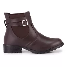 Coturno Feminino Bota Montaria Casual Moda Inverno Conforto