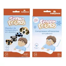 Fever Friends + Termo Friends Compressa Saúde Do Bebe Fito Cor Unica Liso