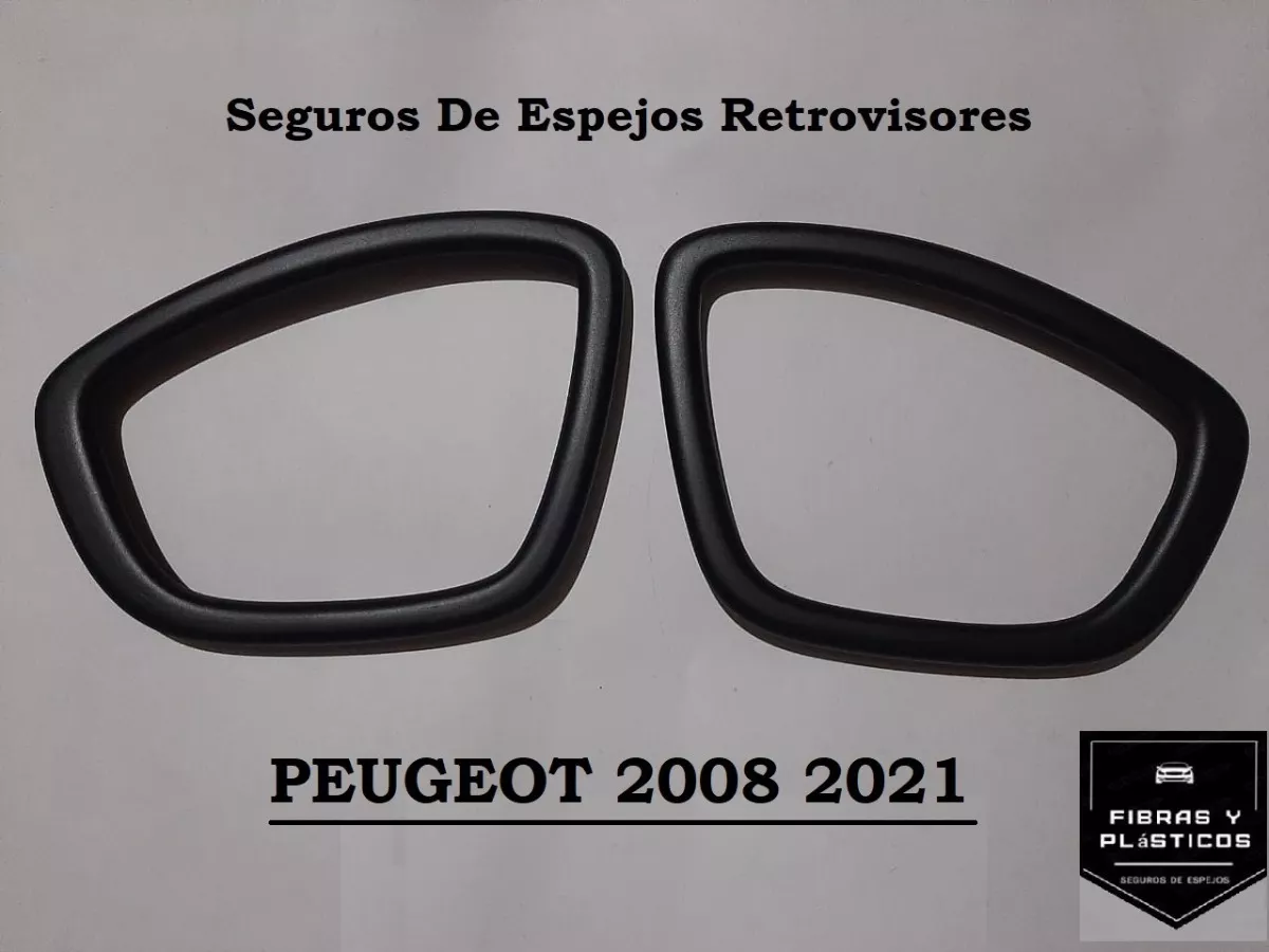 Seguros De Espejo Retrovisor En Fibra De Vidrio Peugeot 2008