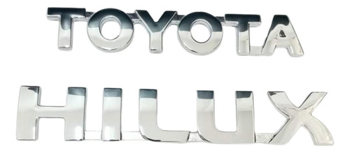 Emblemas Toyota Hilux, Baul Autoadhesivos Cromados  Foto 3