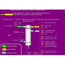 Planilha - Cálculo De Trocador De Calor -hugot