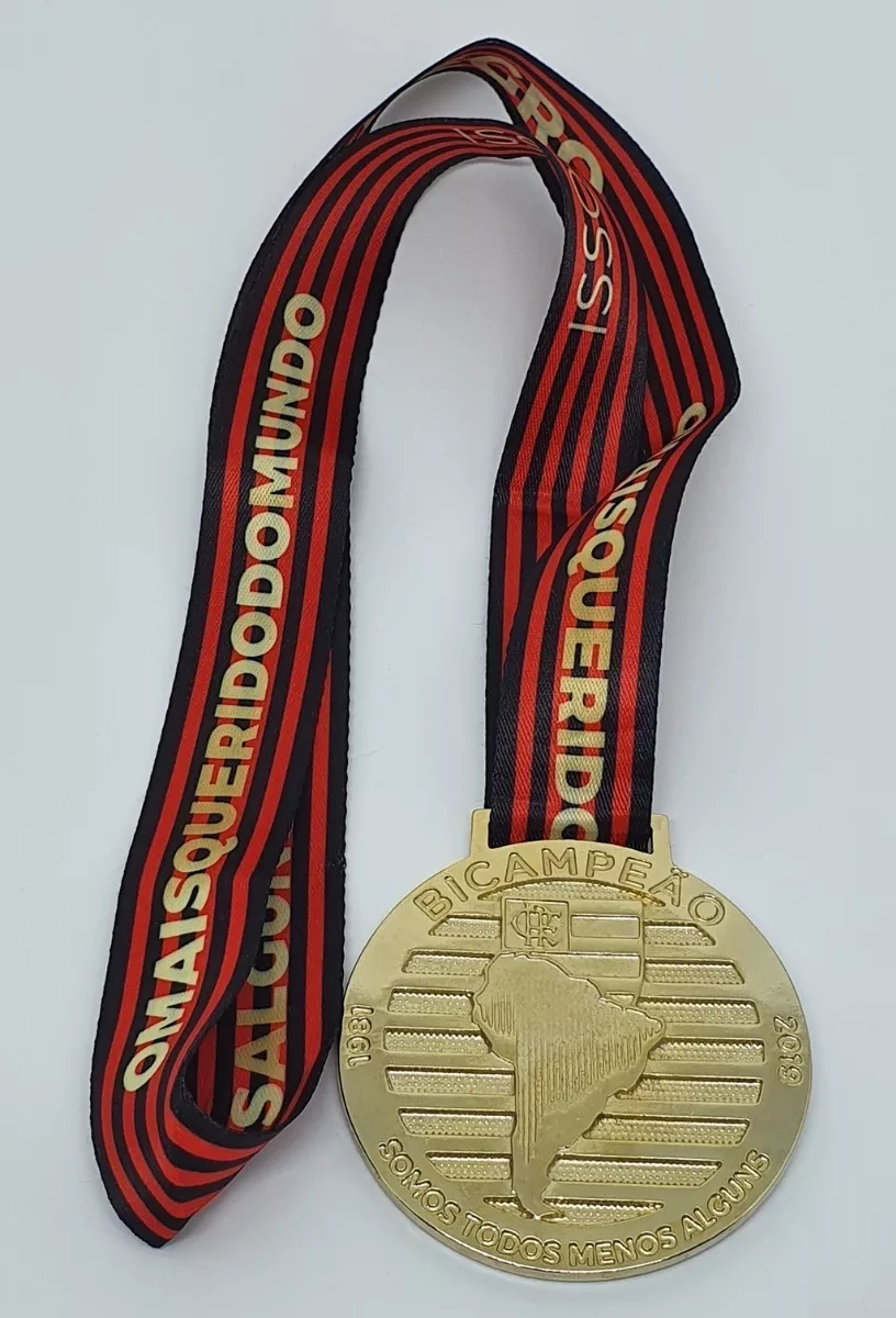 3 Medalha Comemorativa Flamengo Campeão Libertadores 2019