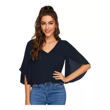 Blusa De Manga Pétalo