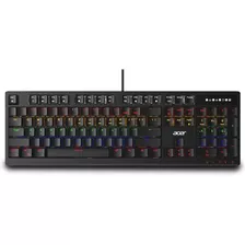 Teclado Gamer Acer Okb950 Rgb Switchs Azules Bgui