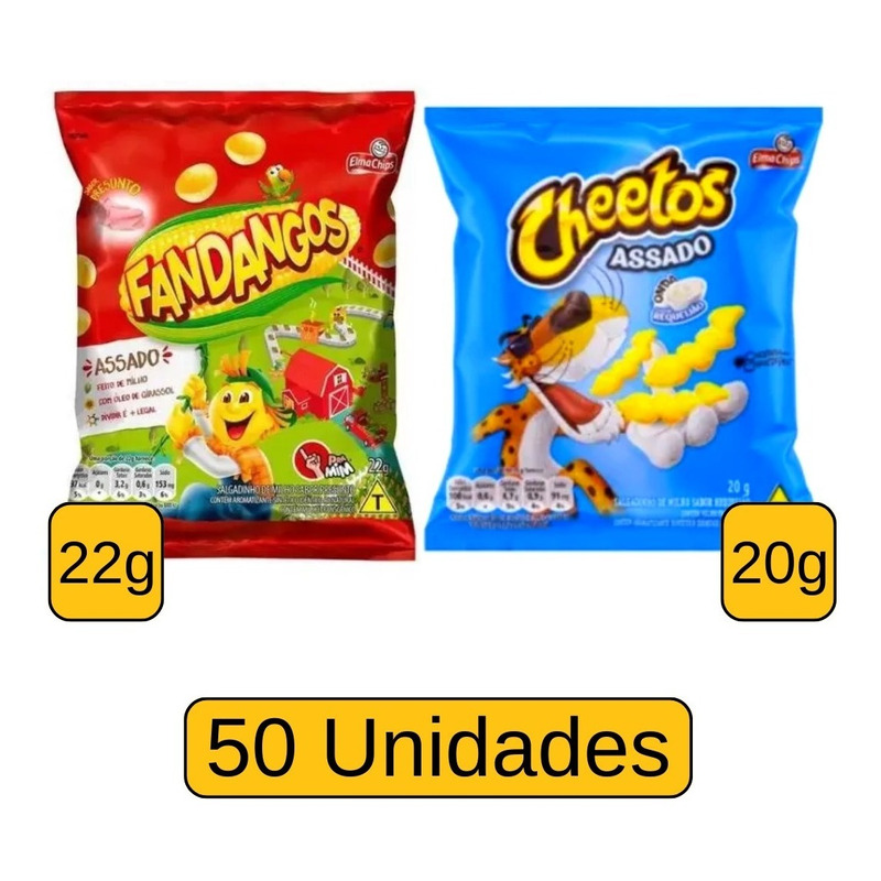 Biscoito Elma Chips: Cheetos Onda Requeijão - 40 Uni. De 20g