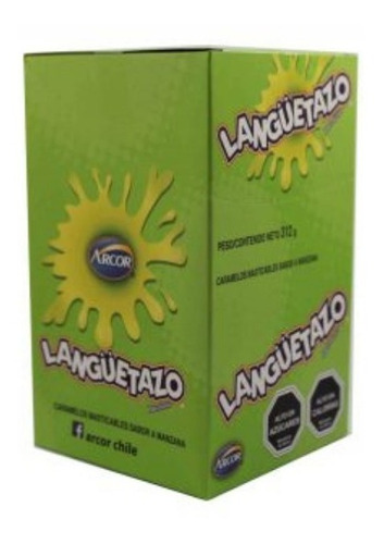 Masticable Languetazo  Manzana Arcor (caja 24 Unidades)