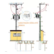 Projeto De Subestação Aérea Até 300kva + Memorial + Planilha