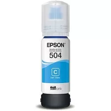 Refil Tinta Original Epson T504 Ciano - T504220