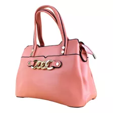 Bolsa Feminina Ombro Bag Elegante Transversal Alça Ajustável Cor Coral