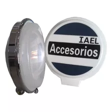 Par Faros Redondos Carcaza Metalizada Cromada Cristal Iael