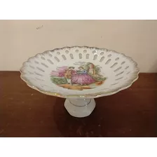 Antiguo Centro De Mesa Frutera De Porcelana Japonesa