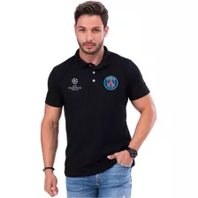 Camiseta Gola Polo Psg Time Europeu Champions League