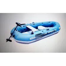 Gran Bote De Pesca Inflable Con Motor Eléct. 180 W.(sellado)