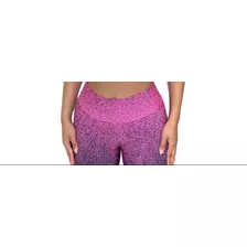 Short Feminino Pigmentado Academia Degrade Brilho Fitness