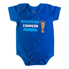 Body Bebe Algodón Premium Selección Argentina Mundial Futbol