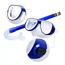 Kit Mergulho Infantil Snorkel E Óculos Piscina Banho Praia Cor Variadas