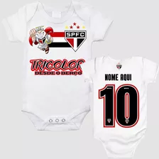 Body Personalizado Com Nome São Paulo Futebol Clube Promoção