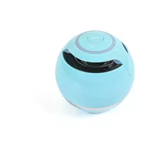 Parlante Portatil Bluetooth Hügel A18bl Bola Luz Led Celeste