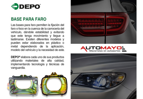 Base Para Faro Izquierda Depo Grand Cherokee 2014 - 2018 Foto 5