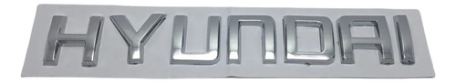 Emblema Logo Hyundai Letras Adhesivas 2,5 X 16 Centmetros Foto 3