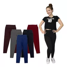 Kit 2 Calça Legging Juvenil Feminina 