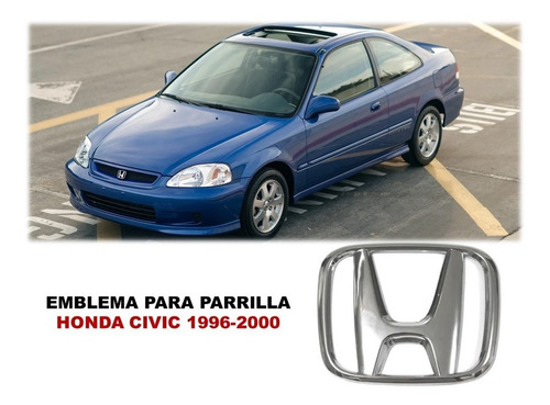 Emblema Para Parrilla Honda Civic 1996-2000 Foto 3