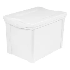 Caja Organizador Alto C/ Tapa 30 Lts Plástico Apilable Hsk