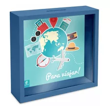 Quadro Cofre Decorativo Para Moedas E Dinheiro Viajar