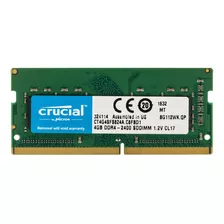 Memoria Ram Color Verde 4gb 1 Crucial Ct4g4sfs824a